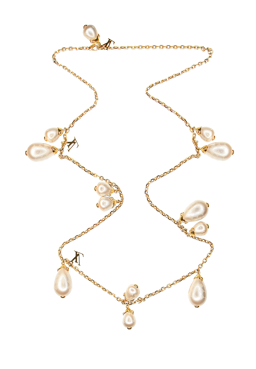 Louis Vuitton Pearl Logo Necklace