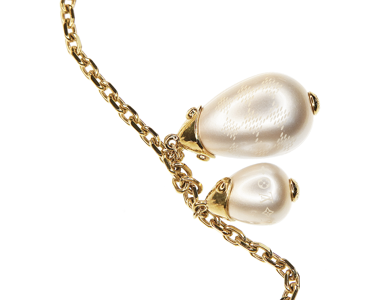 Louis Vuitton Pearl Logo Necklace