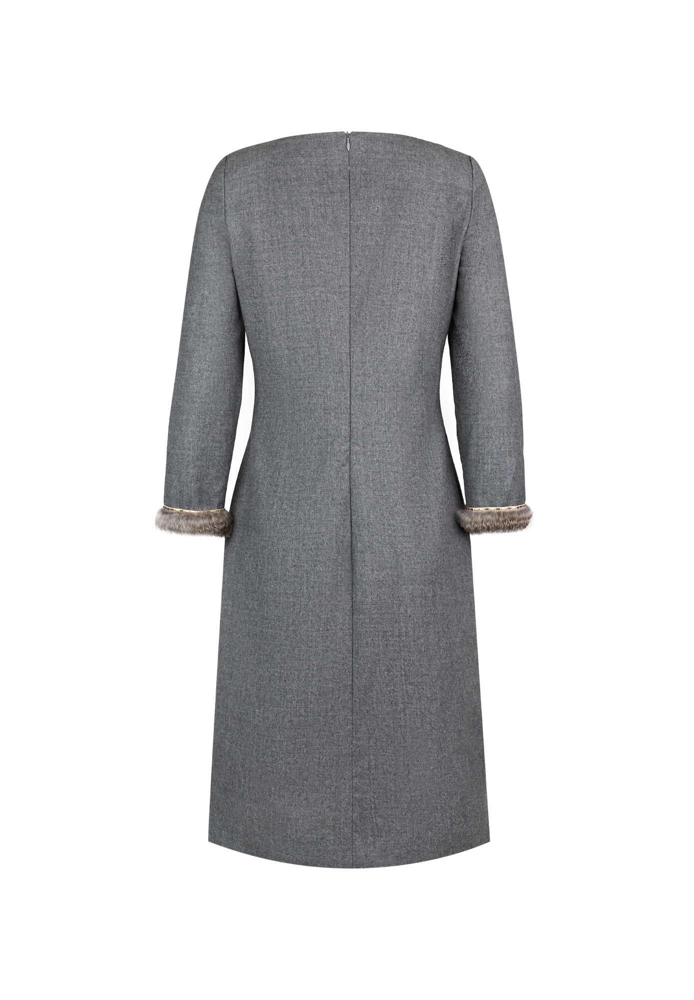 Valentino Gray Cashmere Dress