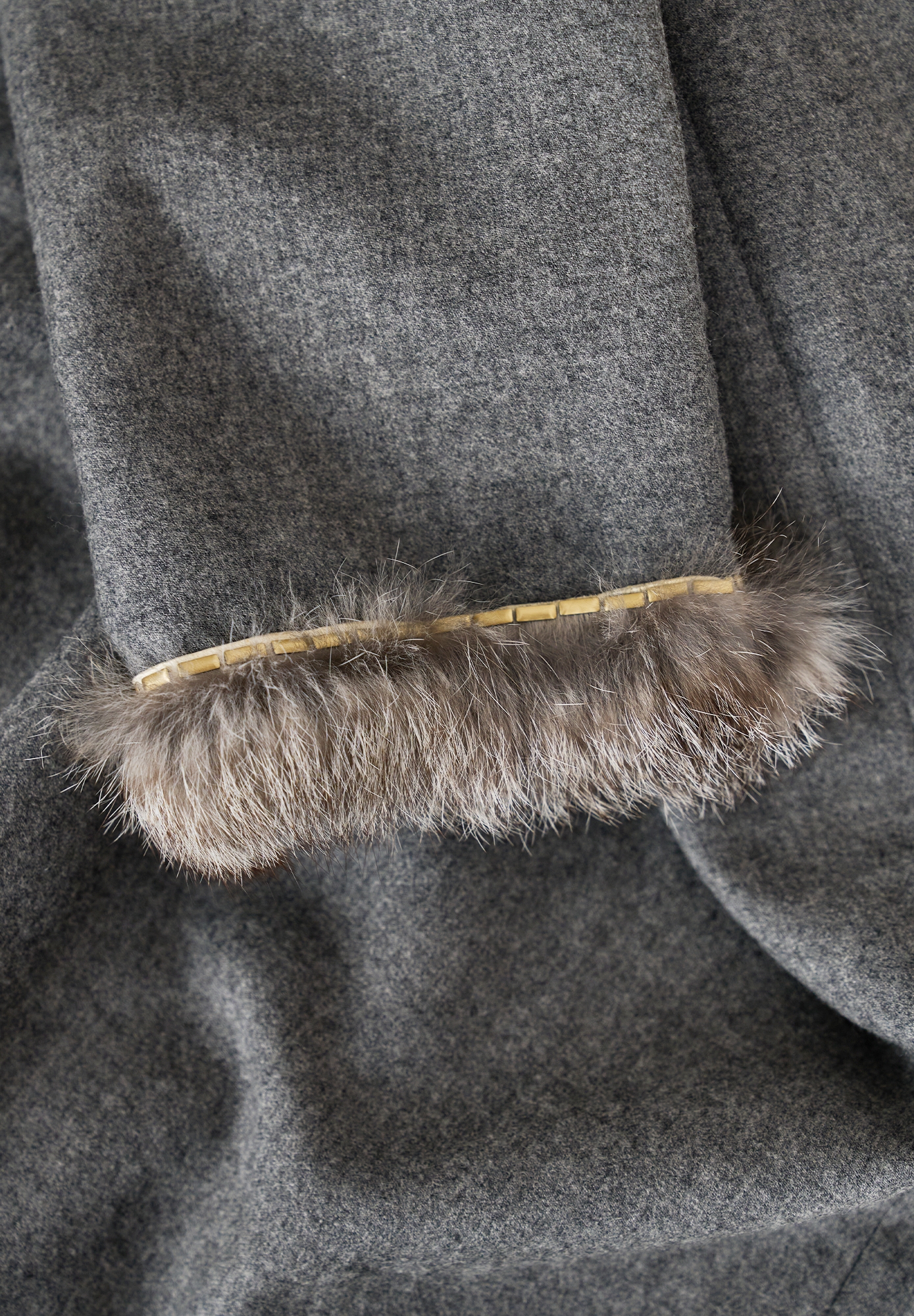 Valentino Gray Cashmere Dress