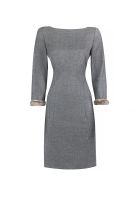 Valentino Gray Cashmere Dress