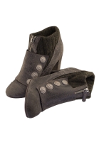 Chanel Grey Heel Boots