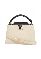 Louis Vuitton Capucines Black and Beige Bag