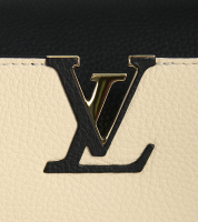 Louis Vuitton Capucines Black and Beige Bag