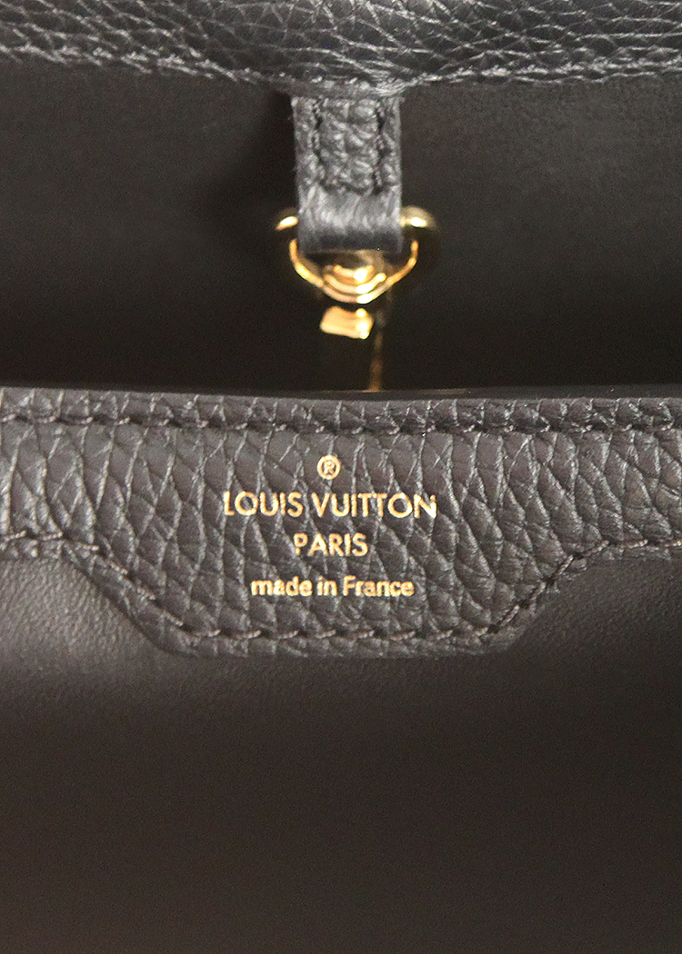 Louis Vuitton Capucines Black and Beige Bag