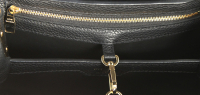 Louis Vuitton Capucines Black and Beige Bag
