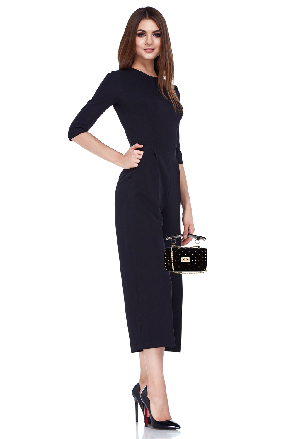 Valentino Rockstud Spike Velvet Quilted Bag