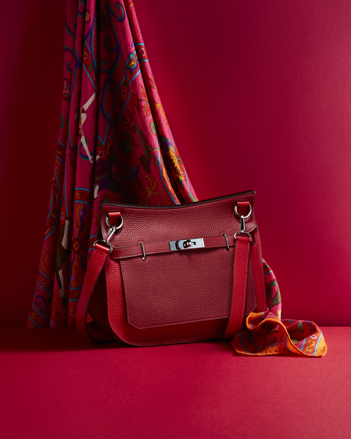 Hermès Jypsiere 28 Bicolor Clemence Bag