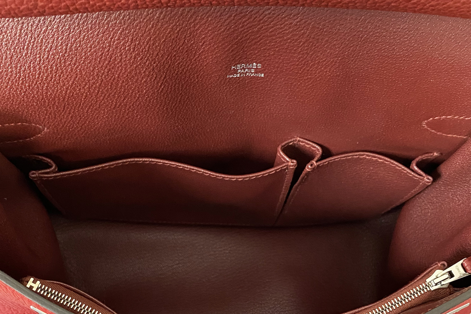 Hermès Jypsiere 28 Bicolor Clemence Bag