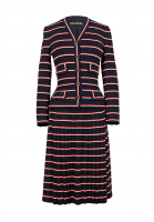 Chanel Haute Couture Striped Jersey Suit