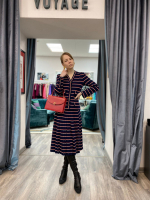 Chanel Haute Couture Striped Jersey Suit