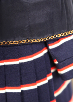 Chanel Haute Couture Striped Jersey Suit