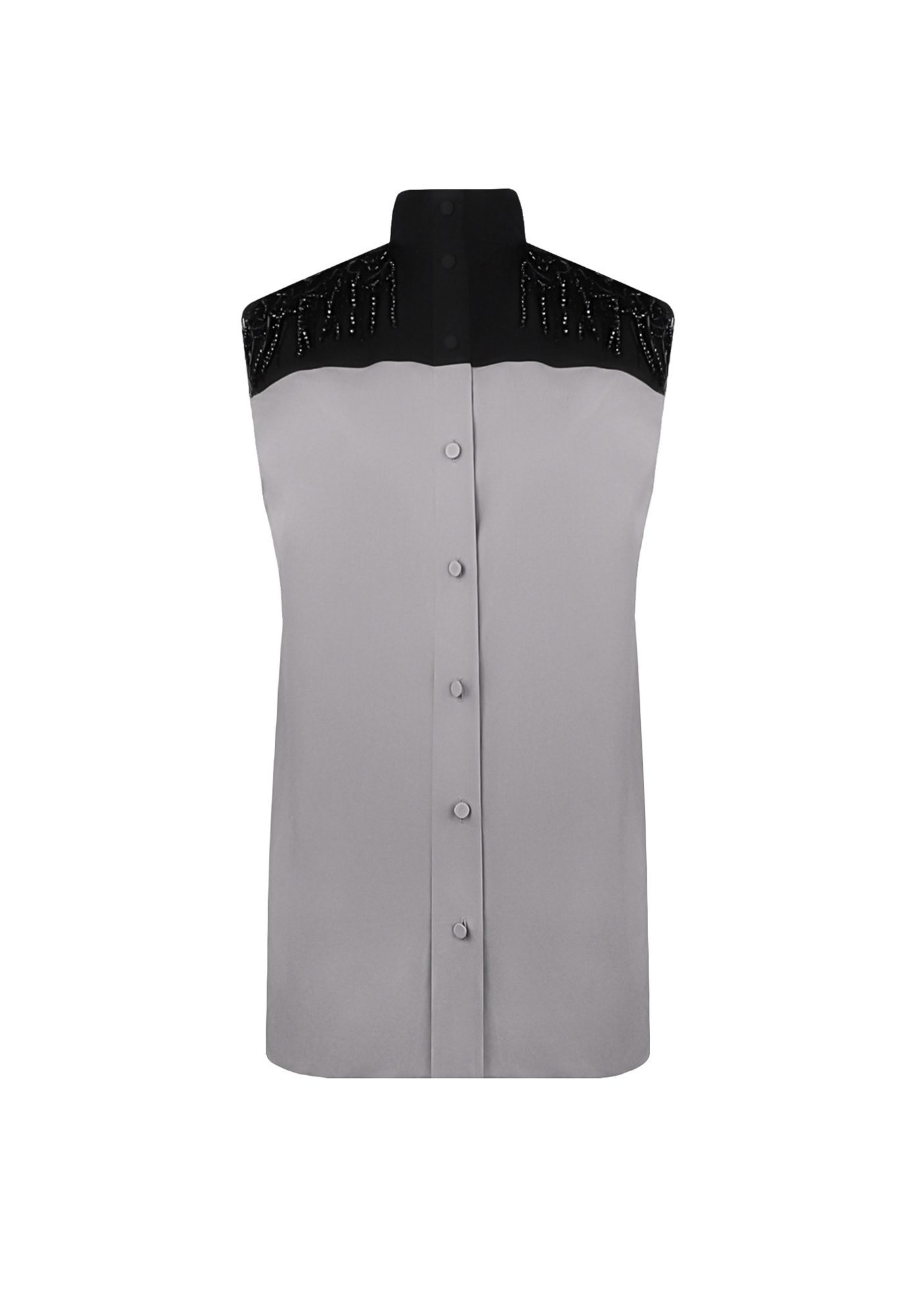 Prada Top With Black Crystals