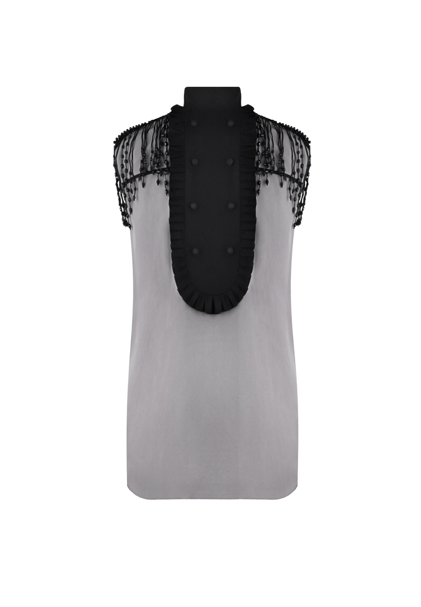 Prada Top With Black Crystals