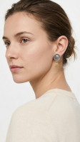 Chanel Clip-On Earrings With A Portrait Of Coco Chanel