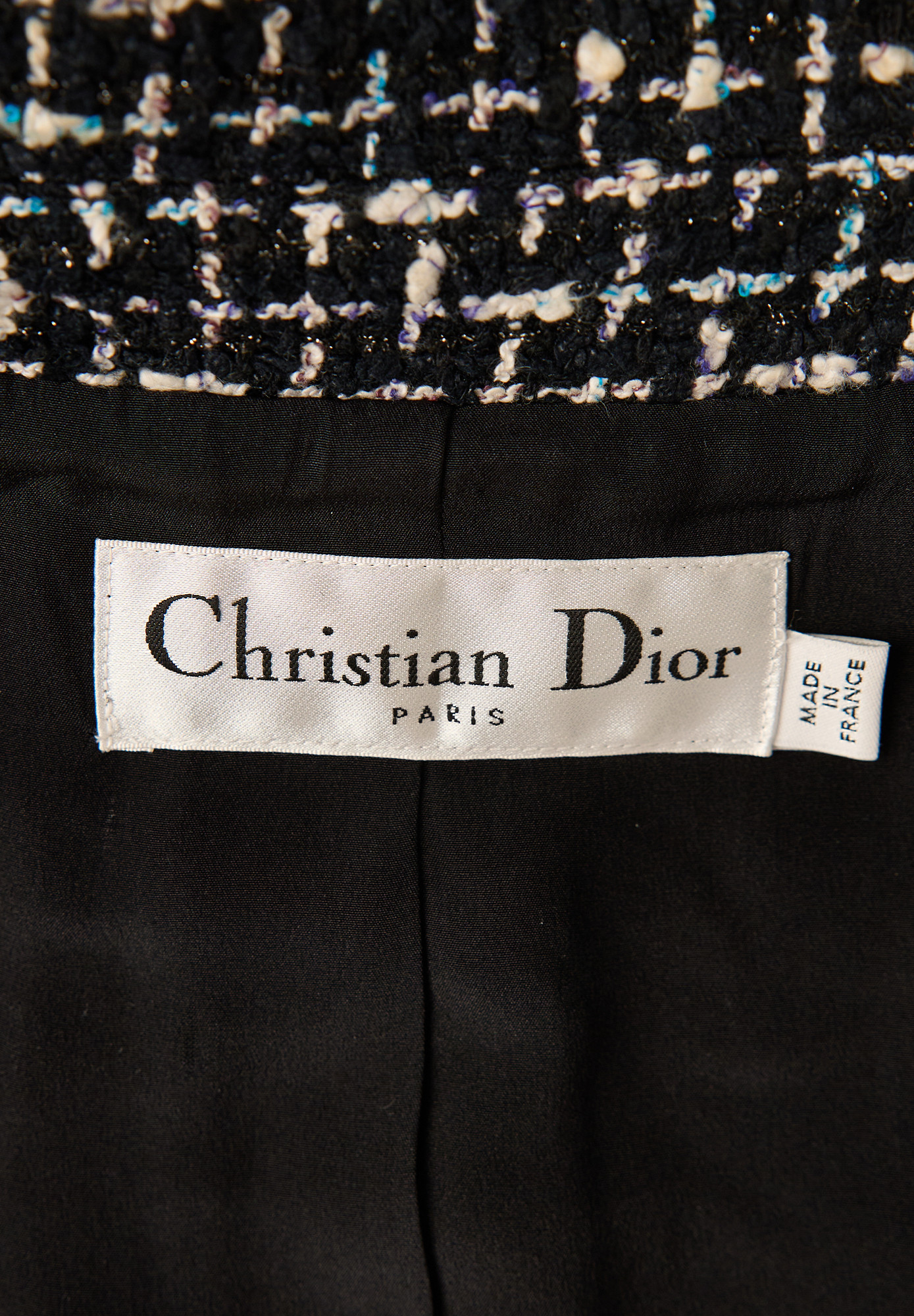Christian Dior Tweed Coat With Pockets