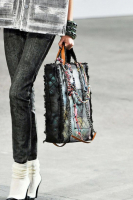 Chanel Graffiti Multicolor Canvas Tote Bag