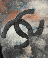 Chanel Graffiti Multicolor Canvas Tote Bag