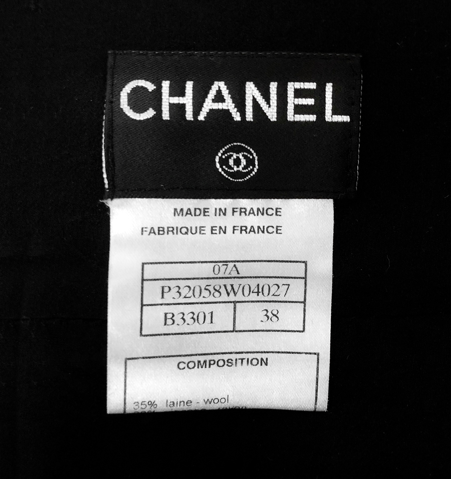 Chanel Wool Skirt