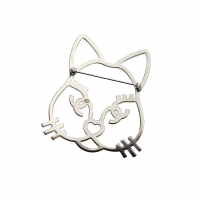 Chanel Cat Crystal Brooch