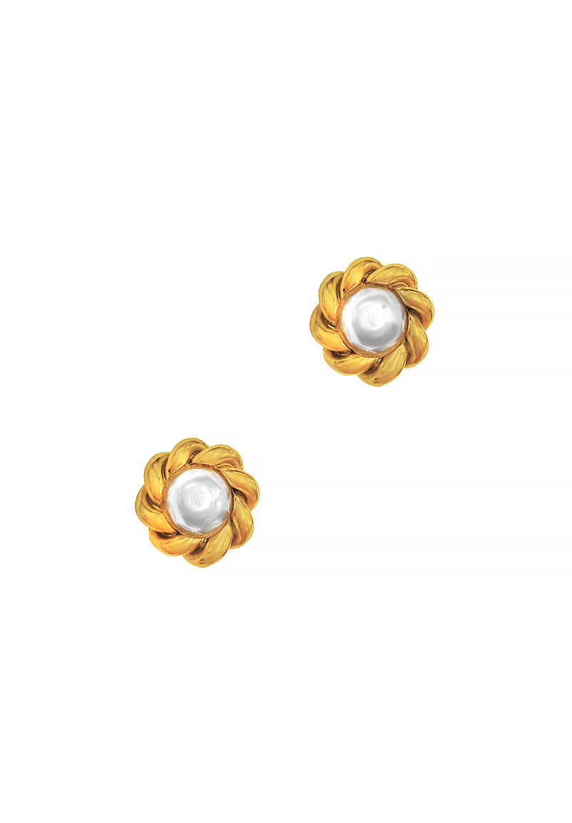 Chanel Pearl Clip-on Earrings