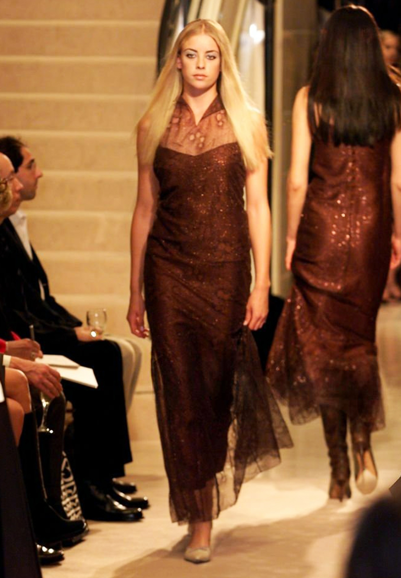 Chanel Brown Evening Gown