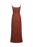 Chanel Brown Evening Gown
