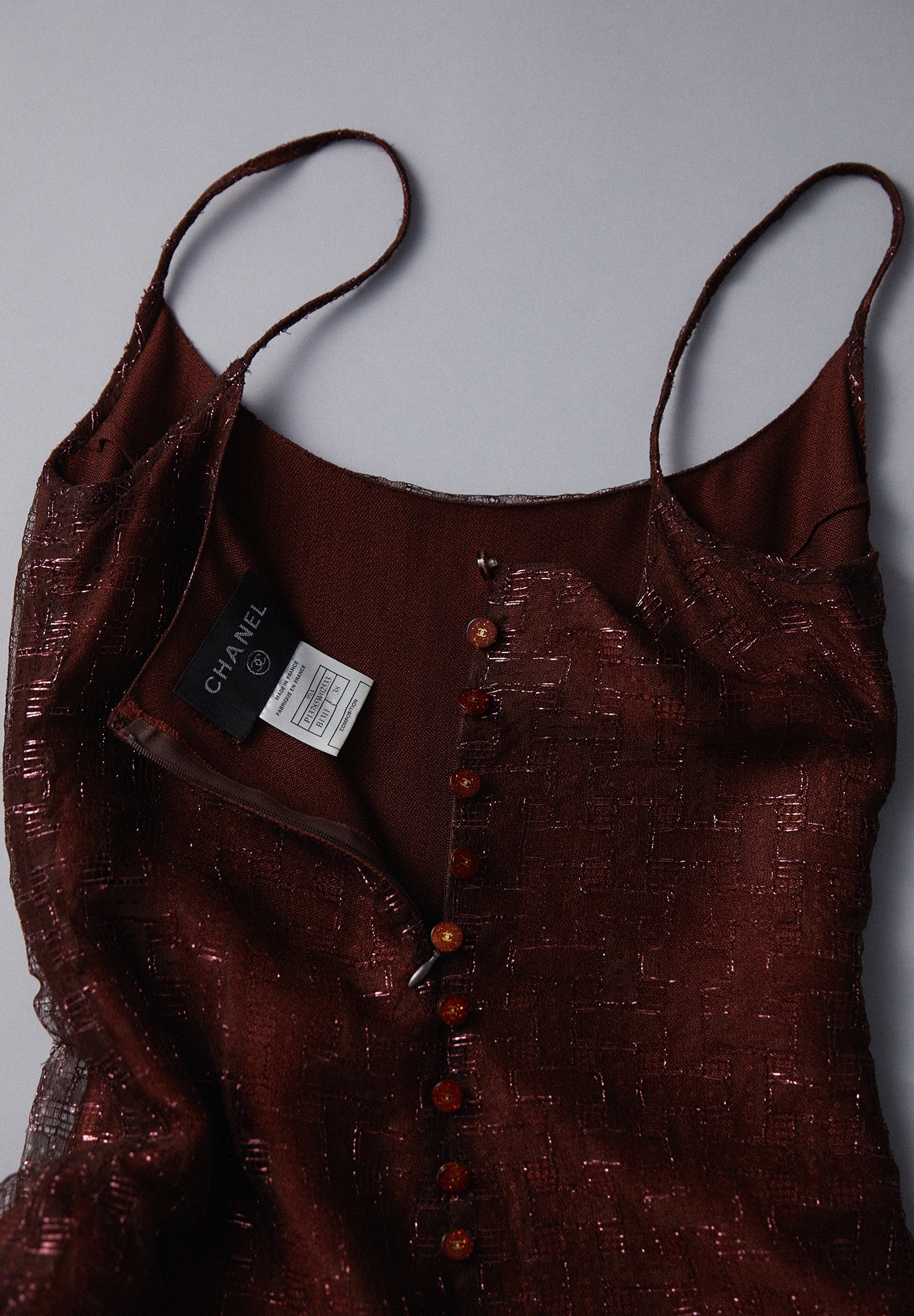 Chanel Brown Evening Gown