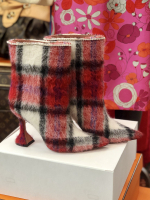 Amina Muaddi Red Boots