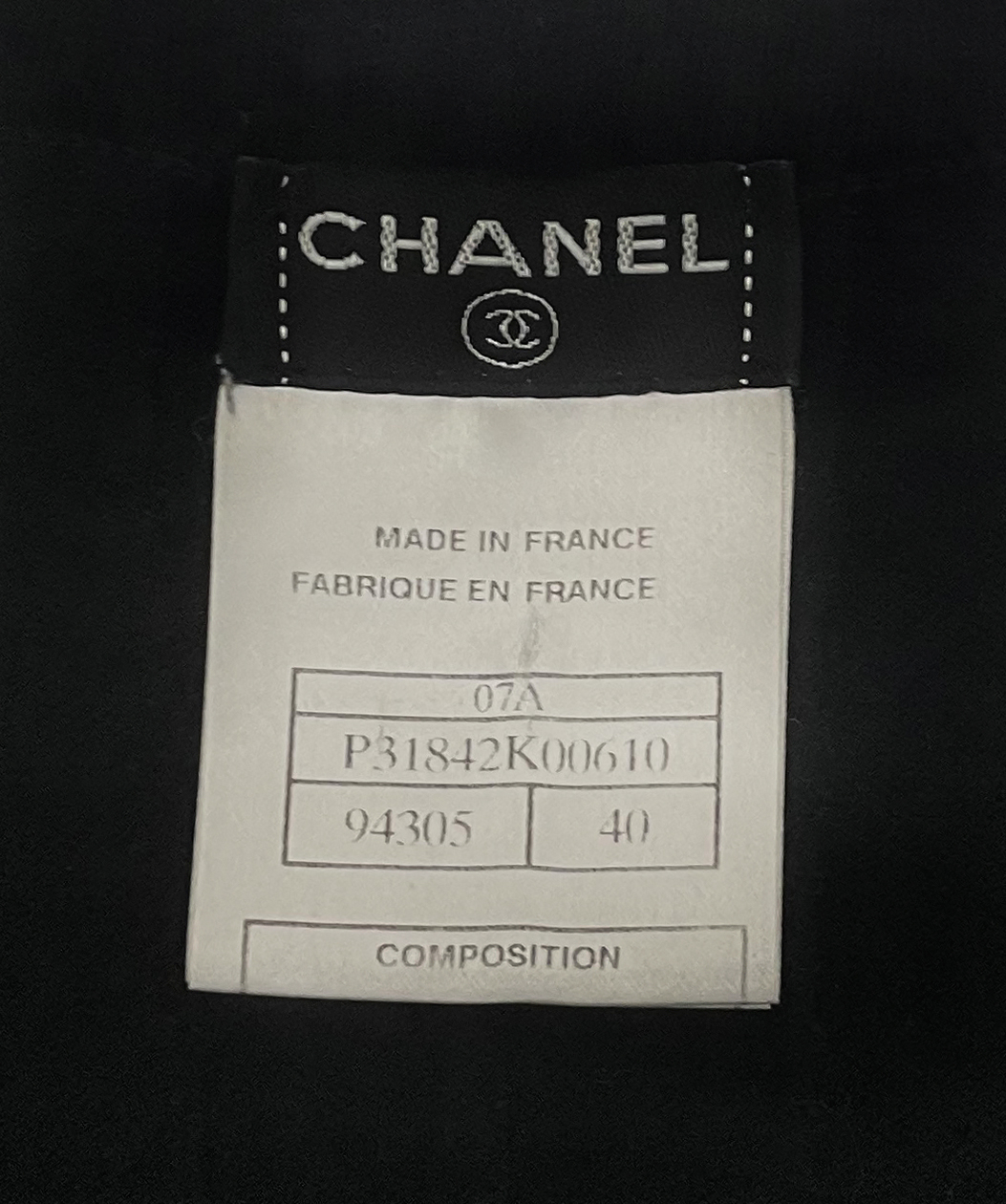 Chanel Black Bow Cardigan