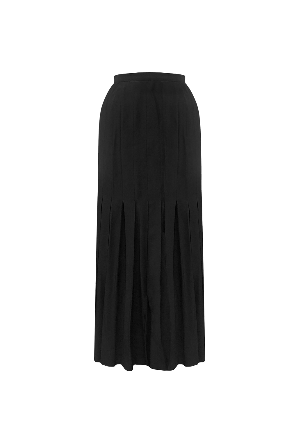 Chanel Black Pleated Skirt