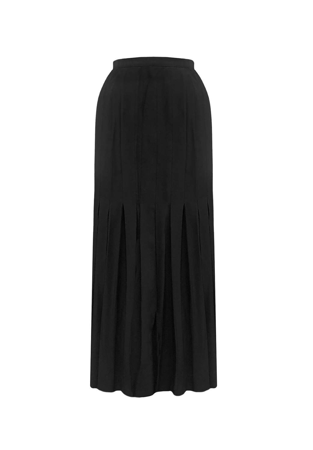 Chanel Black Pleated Skirt