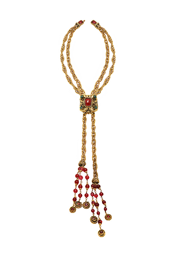 Chanel Luxurious Gripoix Crystals Necklace