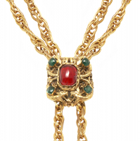 Chanel Luxurious Gripoix Crystals Necklace