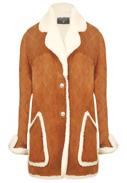 Chanel Sheepskin Short Overcoat