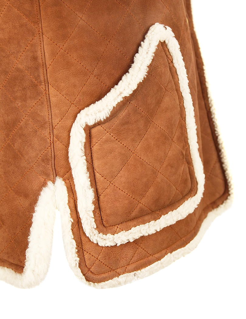 Chanel Sheepskin Short Overcoat