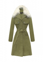 Louis Vuitton Fur Raincoat