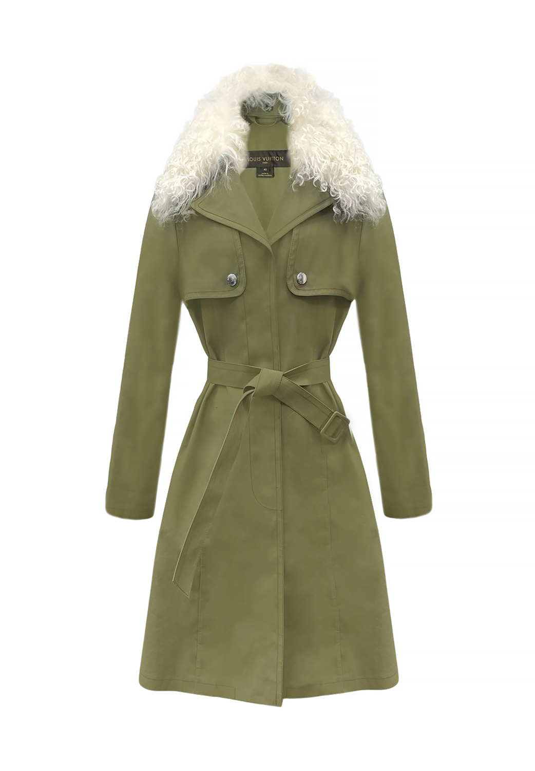 Louis Vuitton Fur Raincoat