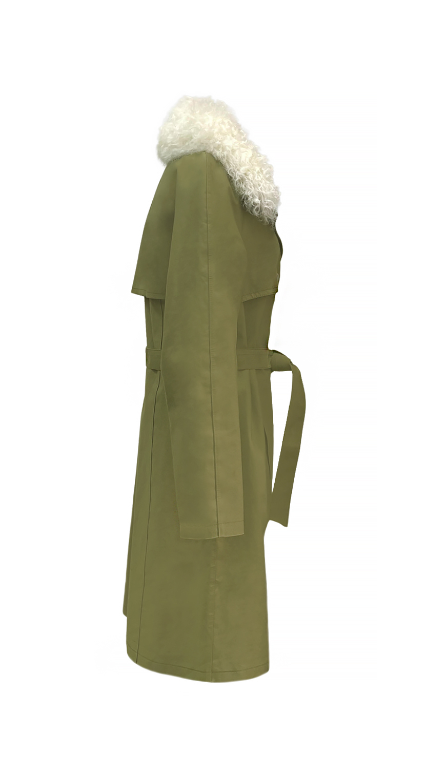 Louis Vuitton Fur Raincoat