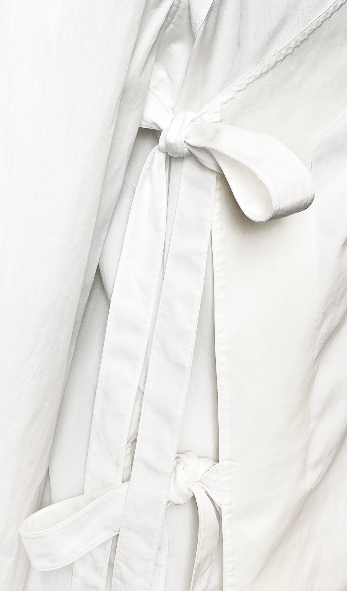 Celine White Blouse With Ties