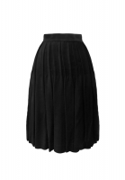 Chanel Black Pleated Skirt