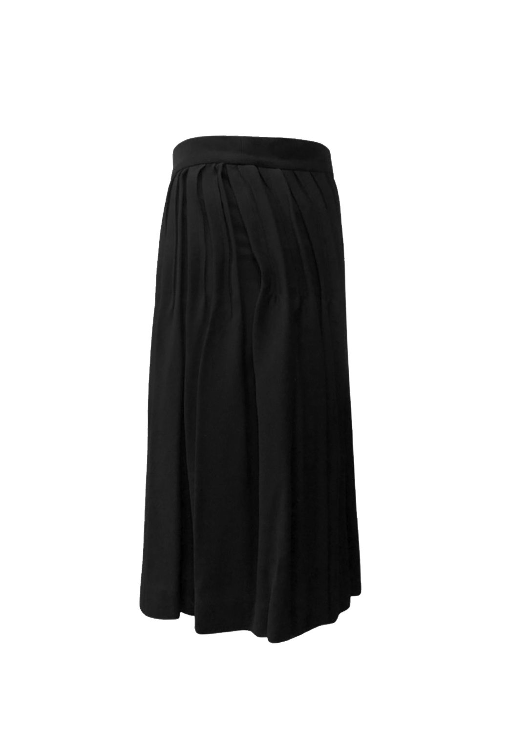 Chanel Black Pleated Skirt