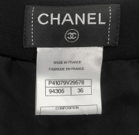 Chanel Black Pleated Skirt