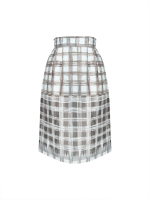 Loro Piana Plaid Skirt