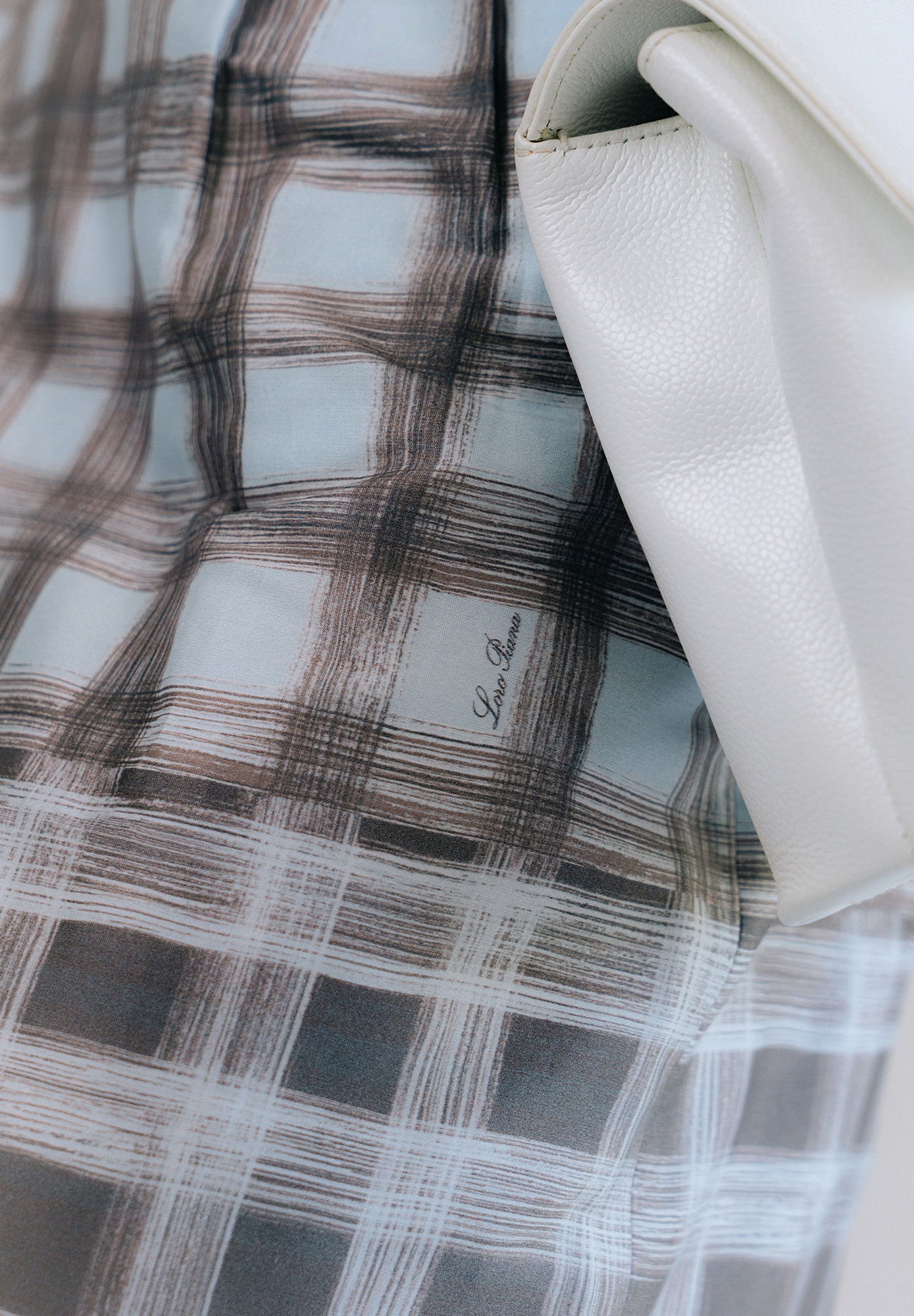 Loro Piana Plaid Skirt