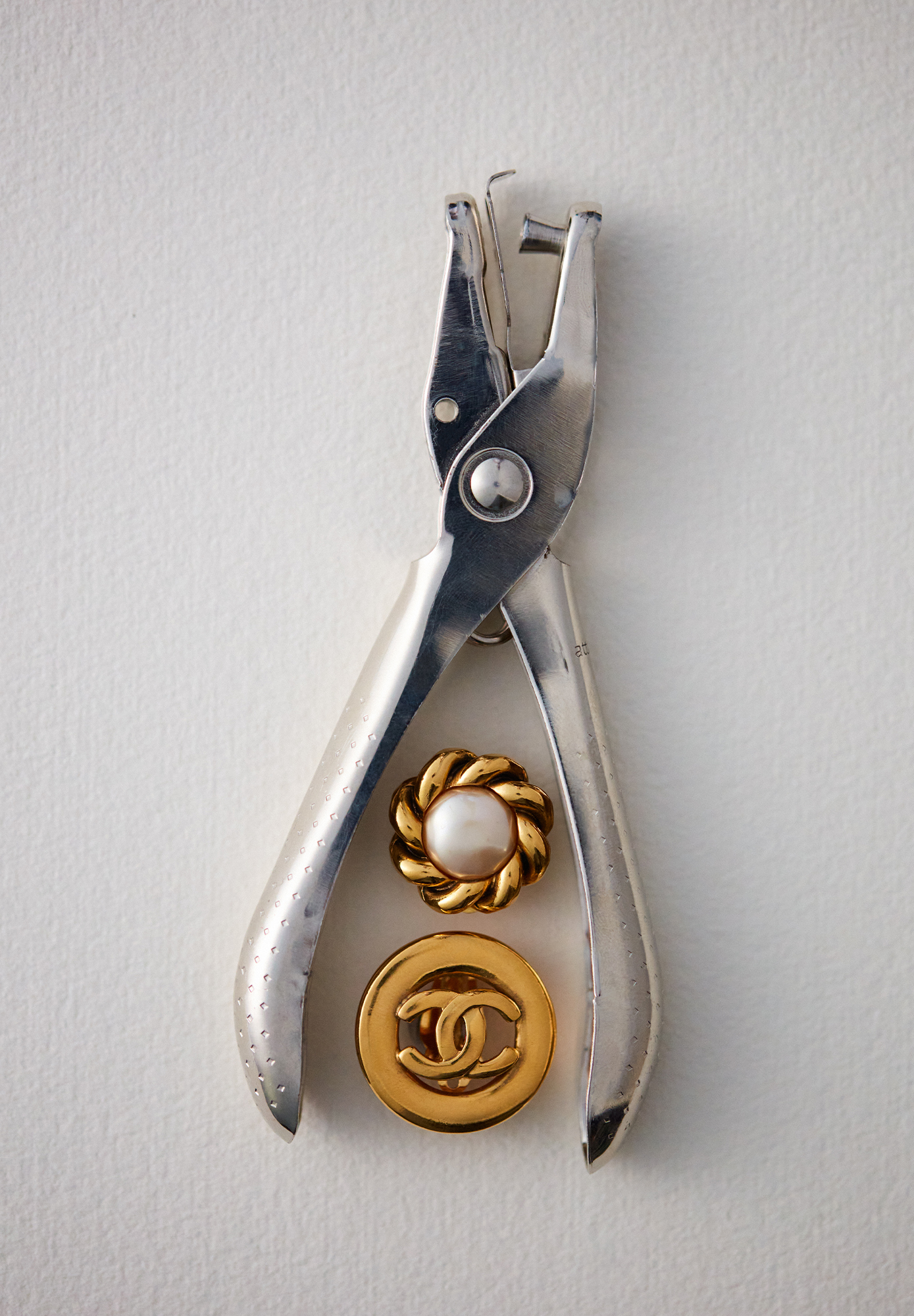 Chanel Twisted Clip-on Earrings With Pearls