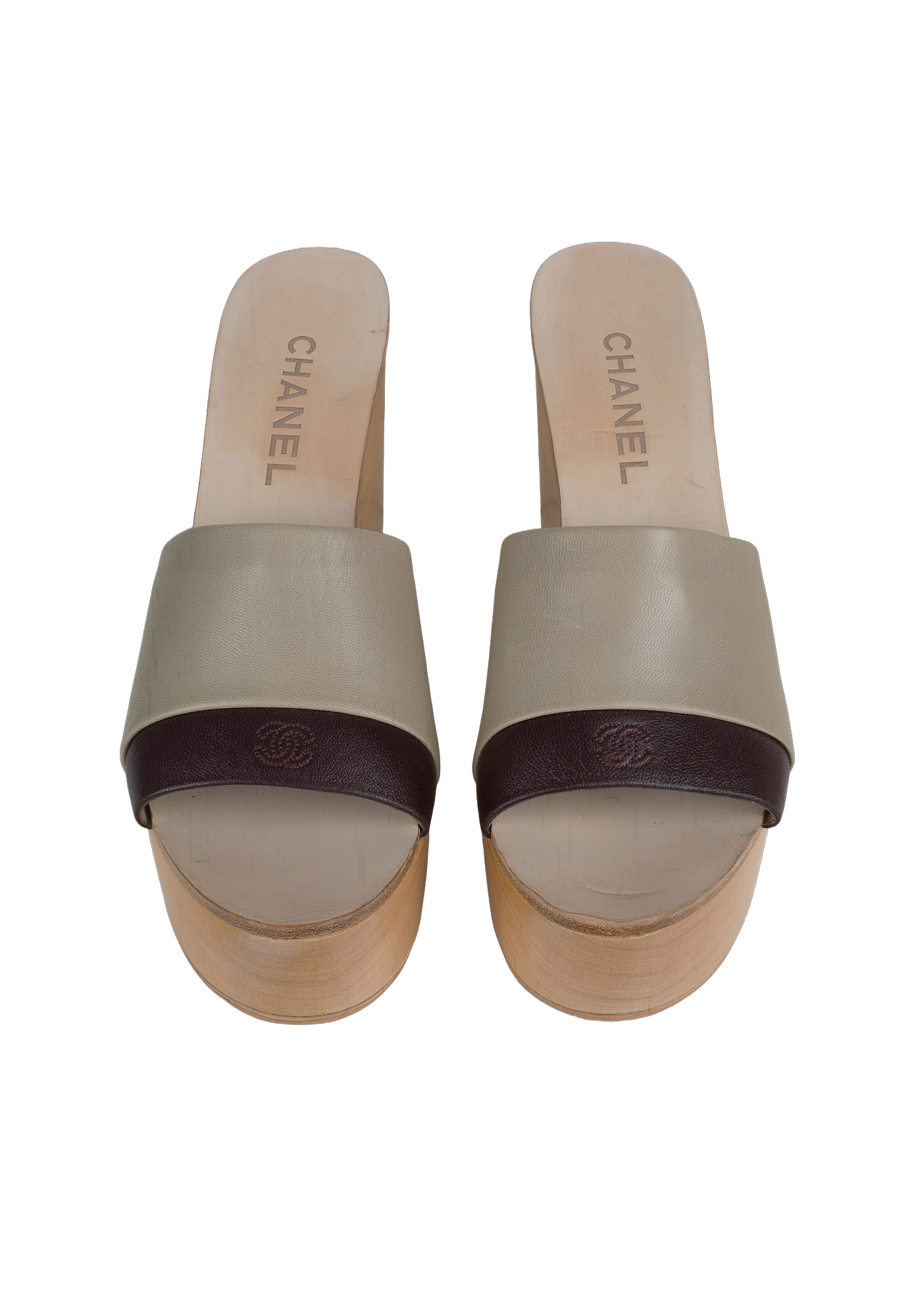 Chanel platform sandals