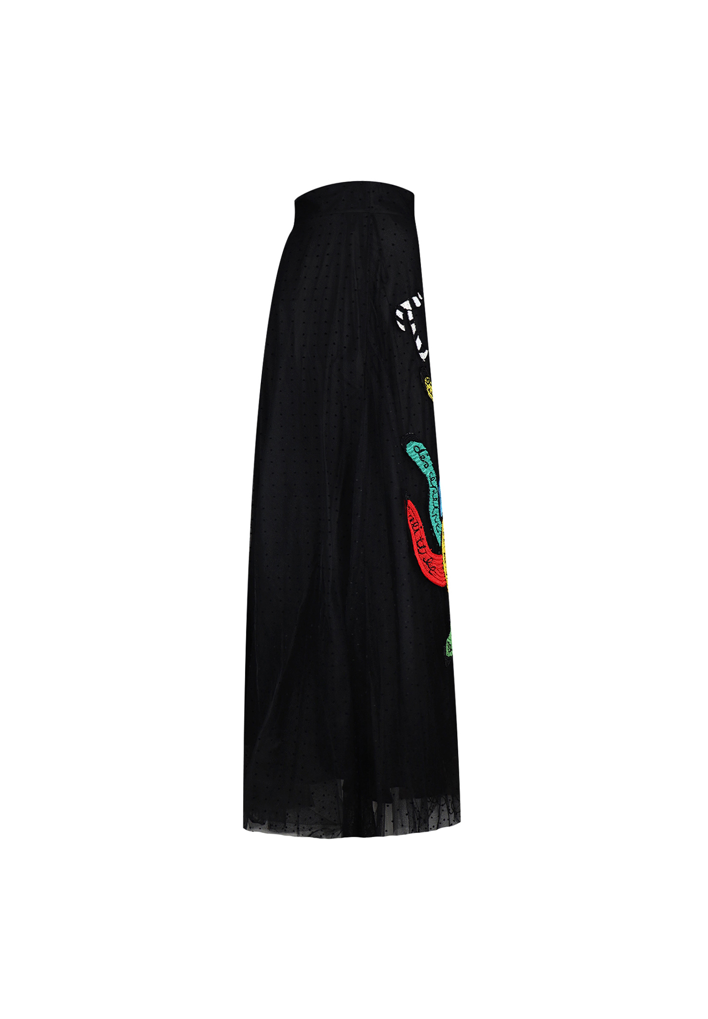 Christian Dior Black Skirt With Embroidery