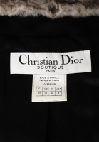 Christian Dior Cropped Jacket With Fur Collar