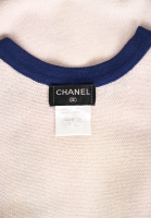 Chanel Cashmere Dress With Blue Trim